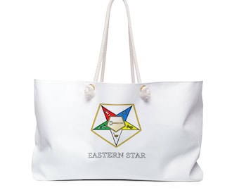 Eastern Star Personalized Worthy Matron Tote Bag - w/ 2- sided design