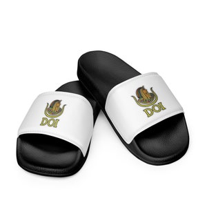 DOI Daughter Slides Shoes - white & cushion strap