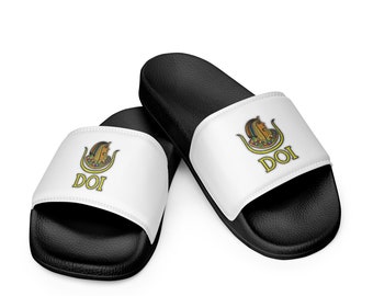 DOI Daughter Slides Shoes - white & cushion strap