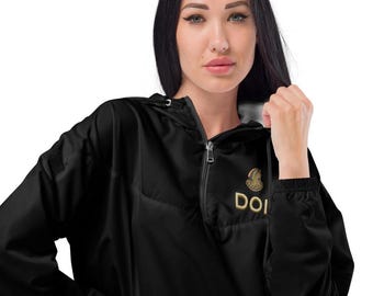 DOI / Daughters Black cropped windbreaker