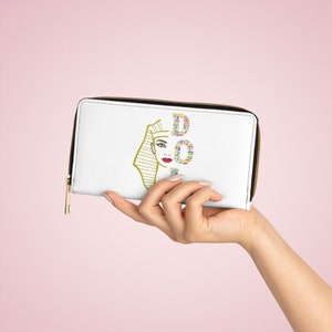 DOI Wallet white Zipper Wallet