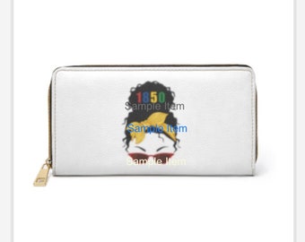 Personalized Wallet OES 2-sided design / Eastern Star in FOUR style options!