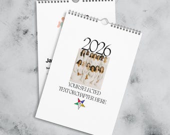 Easter Star Personalized Photo Wall calendar (2026)