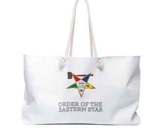 OES Matron Personalized Tote Bag -  Star #1 w/ 2-sided design