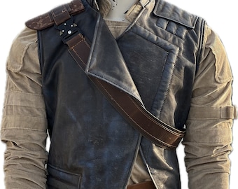 Inspiré du costume de Cal, Costume de survivant Jedi de Star War, Cal Kestis, avec ceinture en cuir