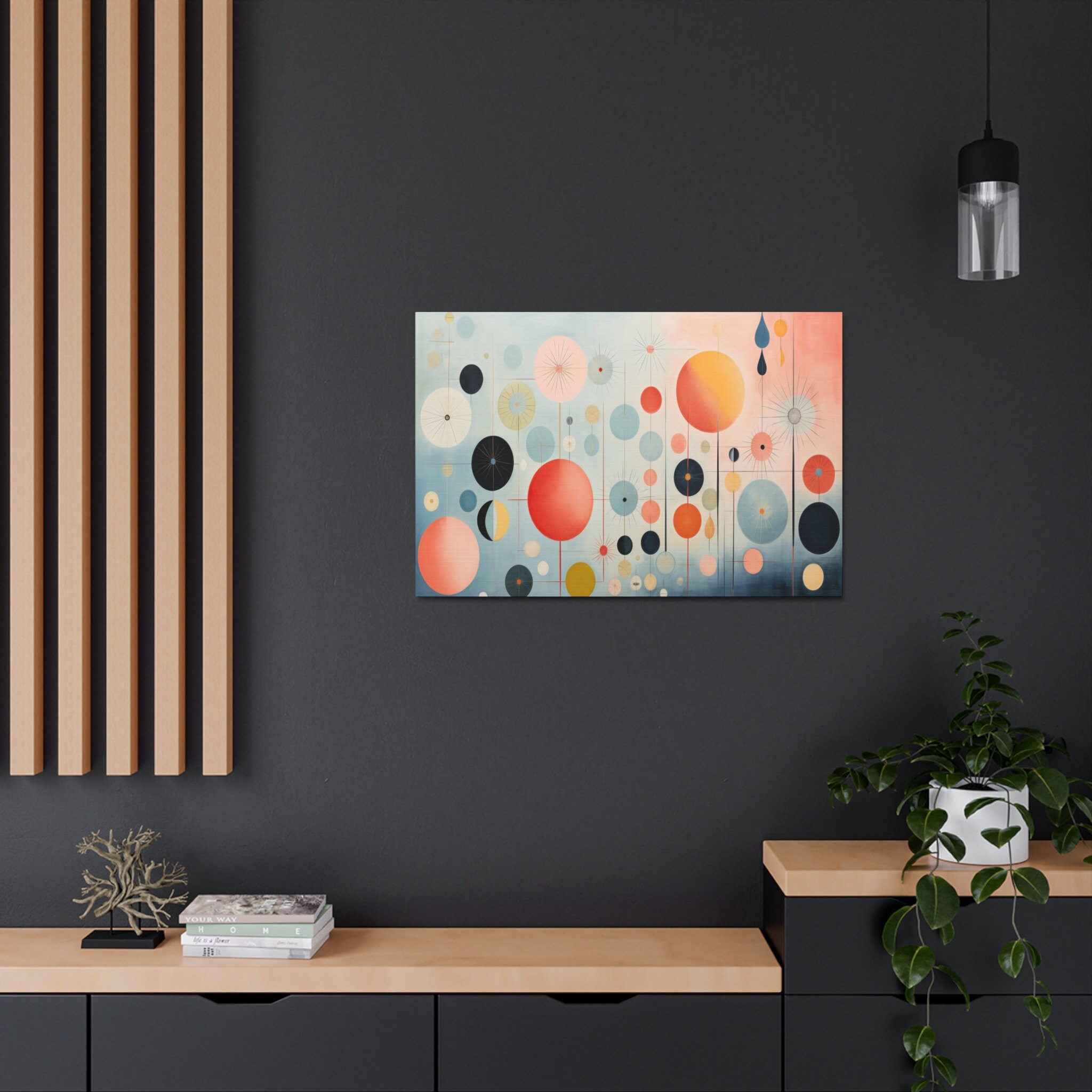 Balloon Pastel Wall Art Canvas Print Custom Art Wall Hanging Etsy