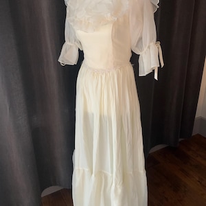 Gunne Sax NWT bridal romantic renaissance  collection Jessica McClintock dress grad prom xs maxi dress wedding vintage