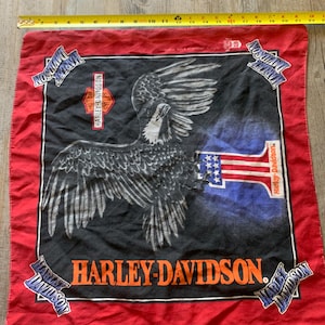 Vintage Harley Davidson bandana scarf