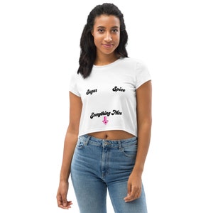 Women&#39;s Sugar, Spice, Everything Nice Crop Tee