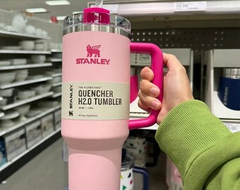 Quencher H2.0 FlowState Tumbler 40oz geïsoleerde thermische koffiekop roestvrijstalen reismok grote capaciteit met rietje | Moederdagcadeau