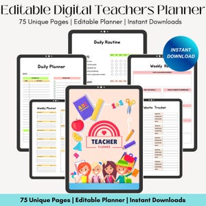 Digital Teacher Planner, Academic Planner, Lesson Planner, Back to School, Teaching Planner, Goodnotes Planner, teacher templates, ipad plan