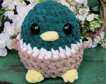 Bébé canard colvert : peluche au crochet