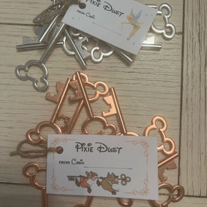 Mickey themed bottle opener, key, fish extender, FE, pixie dust, Disney bottle opener, gift, Mickey Mouse set of 10