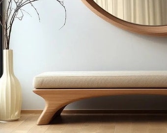 bench for the bedroom, bench for the living room, bench with cushions, bench with cushions.