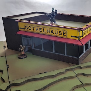 Store for 28mm-32mm Miniature Wargaming Terrain like Wafflehouse Gothelhouse