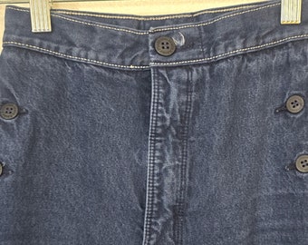 Vintage 1970s Rockies blue soft cotton denim high waist jeans women's 20 x 33