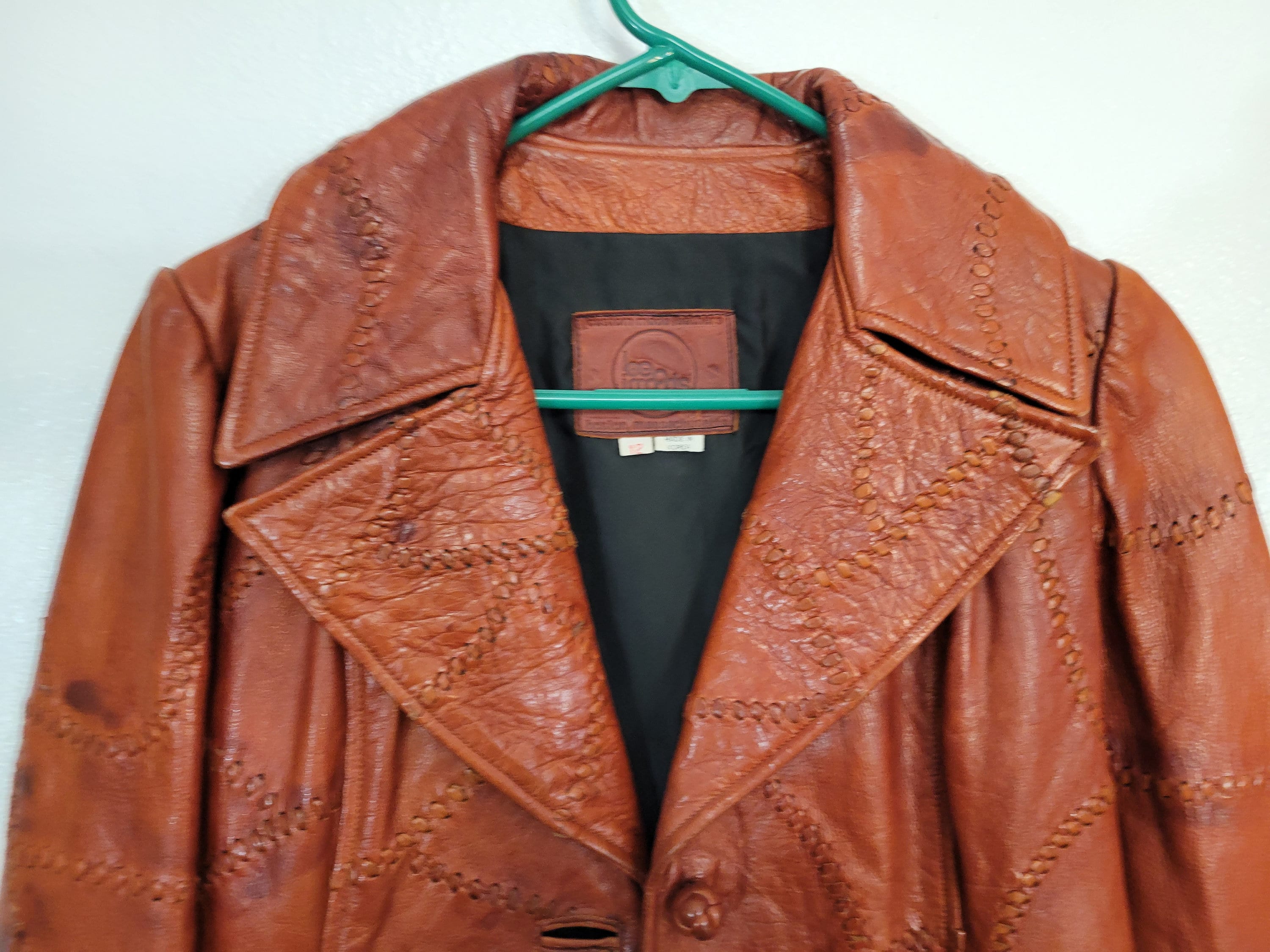 Unique and Sharp! Vintage 1970s Lee Imports Orange/brown