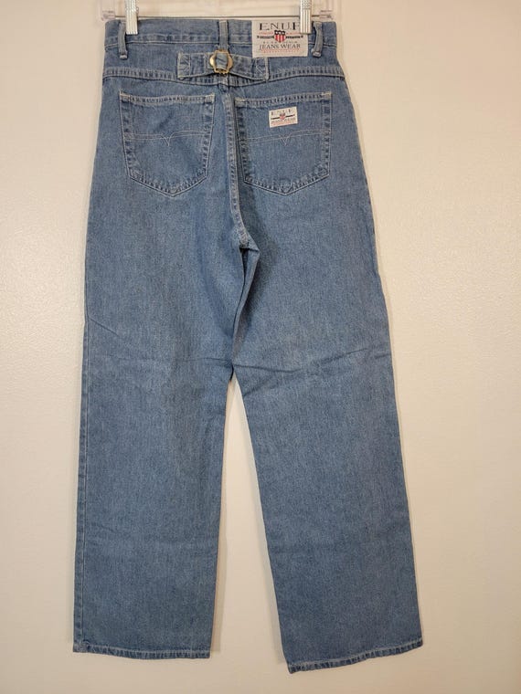 Vintage 1990s E.n.u.f. Internationale Wide Leg Light Blue