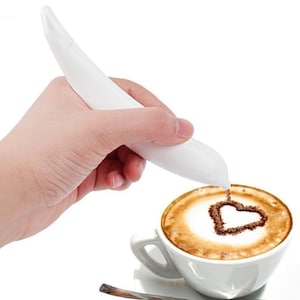 Graphic Latte Art Pen - Zebrawood, Customisable Accessories for Baristas