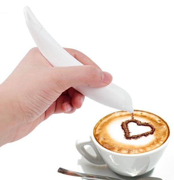 Latte Art Pen with spoon and spike