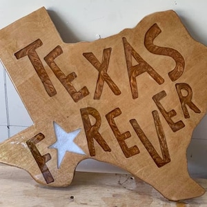 Texas Forever with clear epoxy flood coat finish