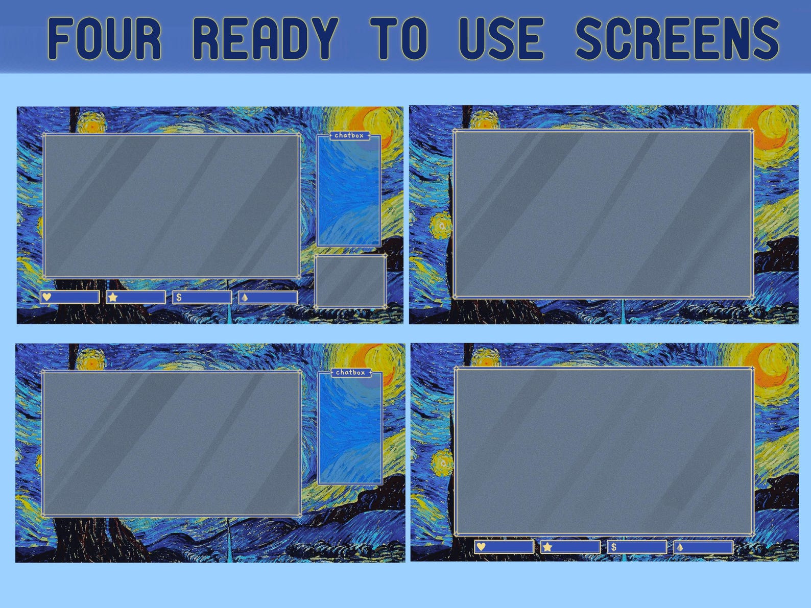 Twitch Streaming Package / Twitch Stream Pack / Artsy Streaming Pack ...