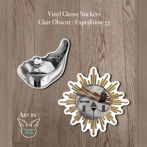Esquie, Alicia Mask Vinyls Stickers - inspired by Clair Obscur: Expedition 33