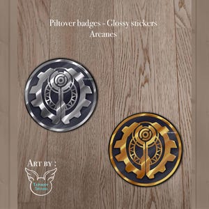 Autocollant en vinyle Badge Piltover - Inspiré d'Arcane