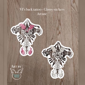 Autocollant de Vi tatouage - inspiré d' Arcane (fan art)