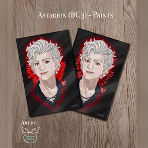 Astarion Print format A6 - inspired by Baldur's gate 3