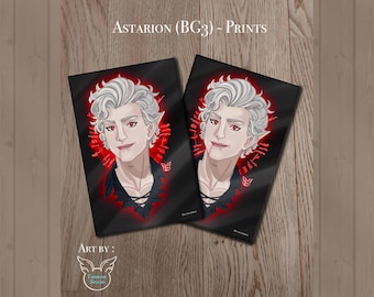 Print Astarion format A6 inspiré de Baldur's gate 3