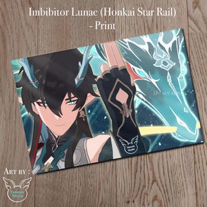 Print Dan Heng format A4 - Imbibitor Lunae - inspired by Honkai Star Rail