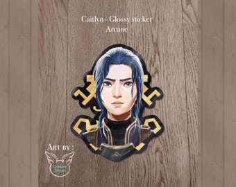 Caitlyn Sticker - inspired of Arcane (fan art)