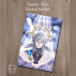 Sunday Print format A6 - inspired by Honkai Star Rail