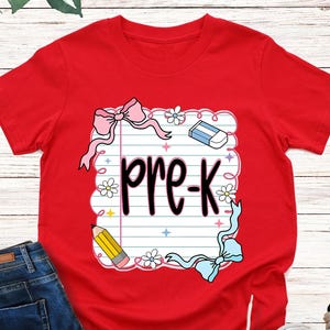 Preppy Back to School Coquette Shirt, Kids Back to School Tees, Toddler First Day of School Shirt, Hello School Shirt, Kindergarten Gift