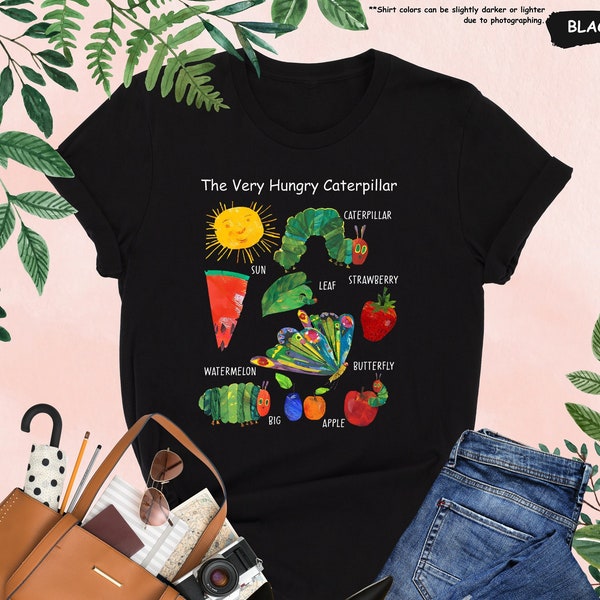 The Very Hungry Caterpillar Shirt, Bookish Shirt, Always Hungry Shirt, Book Lover Shirt, Caterpillar Shirt, Librarian Shirt,Cute Fruit Shirt