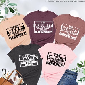 If Found Drunk Please Return To Birthday Girl Shirts, Birthday Party Shirts, Friends Matching Shirt, Birthday Group Shirt,Funny Birthday Tee