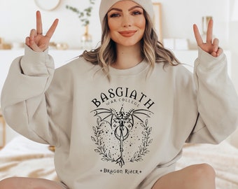 Basgiath War College Sweatshirt, Fourth Wing Shirt, Dragon Rider Shirt, Fantasy Book Shirt, Bookish Shirt,Fantasy Reader Shirt,Bookish Merch