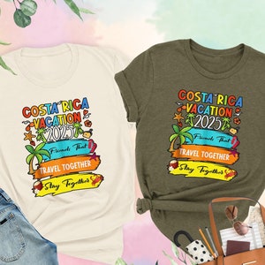 Costa Rica Vacation 2025 Shirt, Costa Rica Trip Shirt,Friends Vacation Shirt,Costa Rica Gift,Girls Trip Shirt,Summer Beach Shirt,Travel Gift
