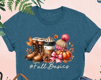 Fall Basics Shirt, Cute Fall Shirt, Hello Fall Shirt, Fall Basics Sweatshirt, Autumn Shirt, Fall Pumpkin Shirt, Autumn Leaves, Pumpkin Spice