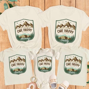 One Happy Camper Birthday Shirt, Custom Family Camping Shirt, Daddy Camper, Mommy Camper Shirt, Custom Camper Shirt, Family Vacation 2026