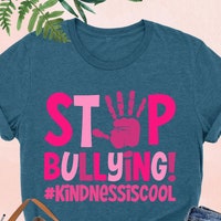 Make Bullying Extinct SVG, Be Kind Design, Do Not Bully Cut File, Pink ...