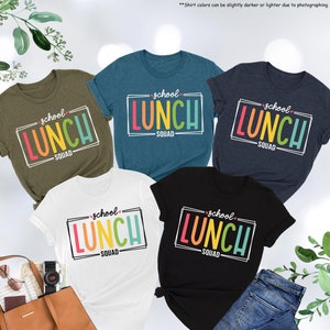 School Lunch Squad Shirt, Cafeteria Crew Shirt, Back To School Shirt, Cafeteria Worker Shirt, Lunch Lady Shirt, School Gift,School Cafeteria