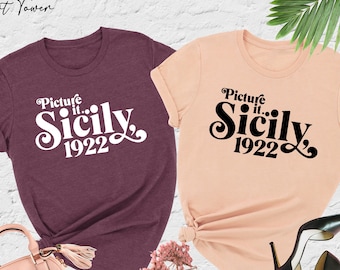 Picture It Sicily 1922 Shirt, Golden Girls Shirt, 80's TV Sitcom Shirt, The Golden Girls, Stay Golden Shirt,Shady Pines Tee,Golden Girl Gift