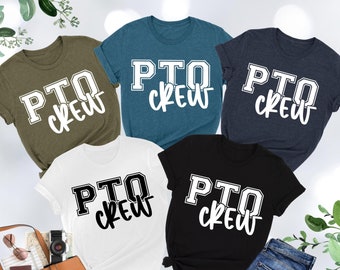 PTO Crew Shirt, Parent Teacher Organization Shirt, PTO Shirt, Parent Teacher Association Shirt, PTO Gift, Parent Teacher Shirt, School Gift