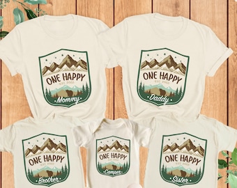 One Happy Camper Birthday Shirt, Custom Family Camping Shirt, Daddy Camper, Mommy Camper Shirt, Custom Camper Shirt, Family Vacation 2024