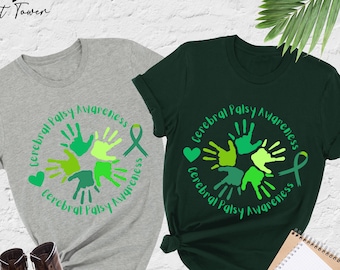 Cerebral Palsy Awareness Shirt, Cerebral Palsy Support Shirt, Green Ribbon Shirt, Cerebral Palsy Survivor Shirt, Cerebral Palsy Gifts