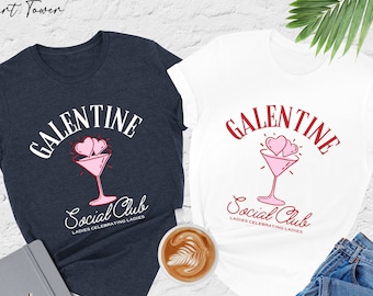 Galentine Social Club Shirt, Galentines Day Shirt, Valentines Day Shirt For Women, Girls Valentine Shirt,Single Shirt,Trendy Valentines Gift