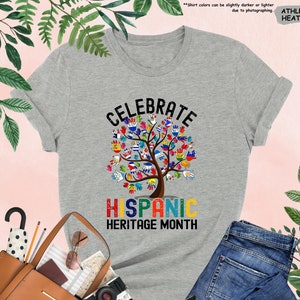 Celebrate Hispanic Heritage Month Shirt, Latina Countries Flag Shirt, Hispanic History Shirt, Mexican Family Shirt, Hispanic Month Tshirt