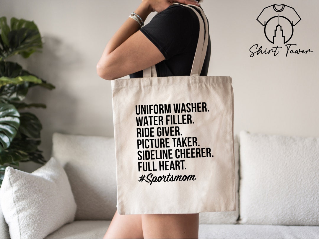 Uniform Washer Sports Mom Tote Bag, Funny Mom Tote, Gift for Mom
